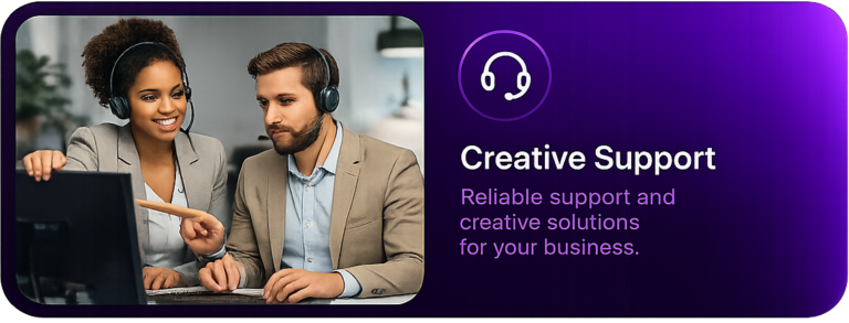 creative support button