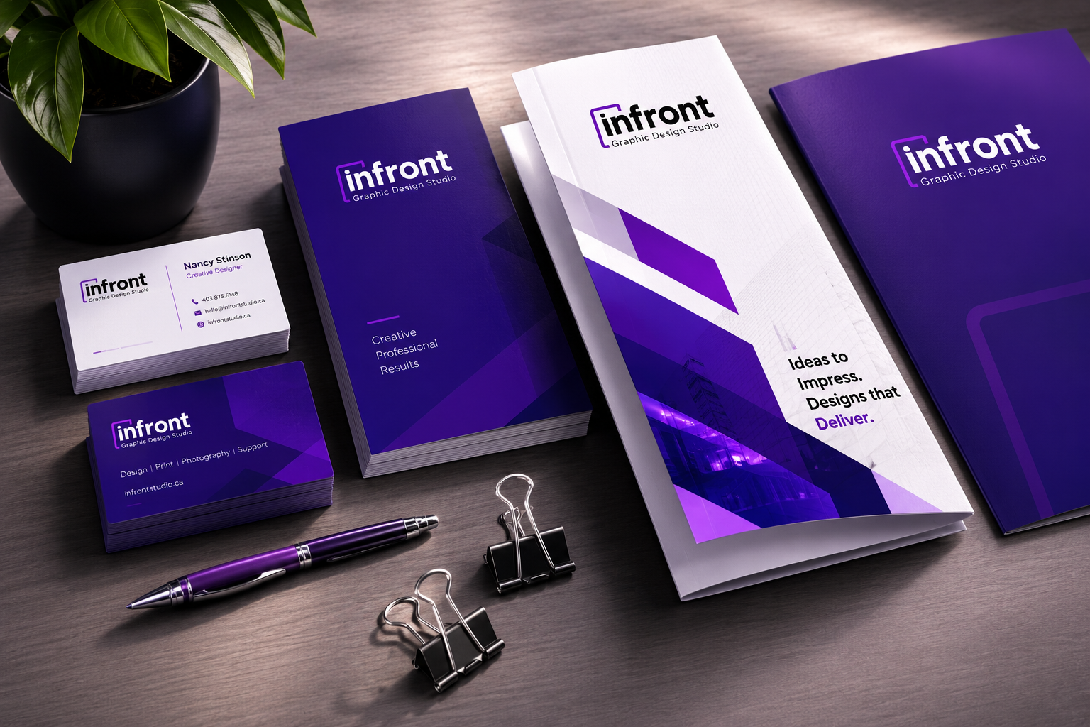infront print design